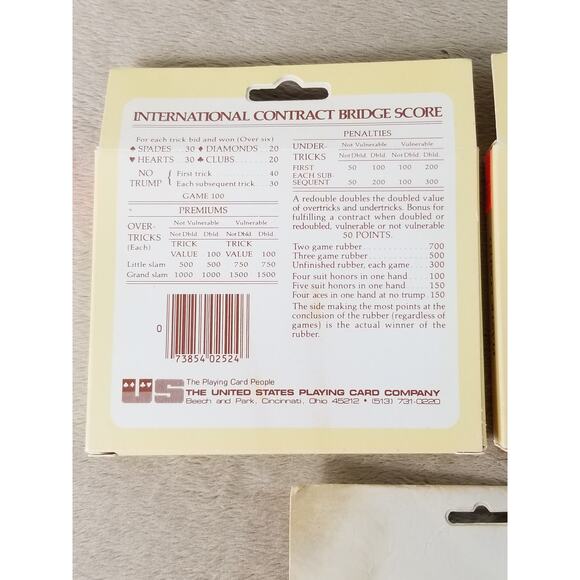 Playing Cards by Hoyle Plastic Coated New Sealed Deck x6 Ship Sailing USA Vtg - Picture 7 of 12